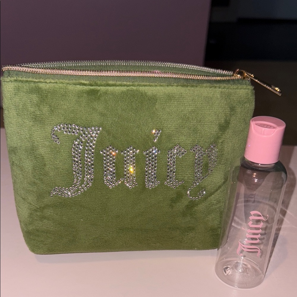 Juicy Couture Green Cosmetic Bag